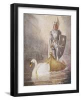 Lohengrin Arrives in a Boat Drawn by Elsa's Brother Godfrey-Norman Price-Framed Photographic Print