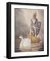 Lohengrin Arrives in a Boat Drawn by Elsa's Brother Godfrey-Norman Price-Framed Photographic Print