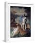 Lohengrin Arrives in Antwerp on Ship Pulled by Swan on the Waters of the Scheldt-August von Heckel-Framed Giclee Print