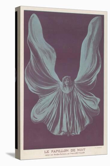 Loie Fuller (Mary Louise Fuller) American Dancer as le Papillon de Nuit at the Bouffes-Parisiens-null-Stretched Canvas