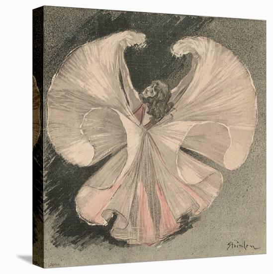 Loie Fuller (Mary Louise Fuller) American Dancer at the Folies Bergere Paris-Th?ophile Alexandre Steinlen-Stretched Canvas