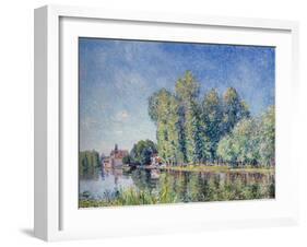 Loing at Moret, 1886 by Alfred Sisley-Alfred Sisley-Framed Giclee Print