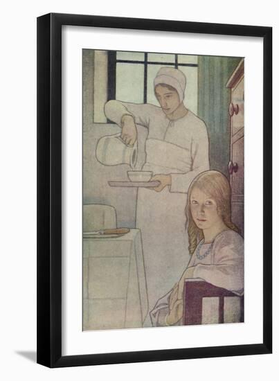 'Lois and Her Nurse. From 'A Book of Quaker Saints.' (L. V. Hodgkin.)', 1923-Frederick Cayley Robinson-Framed Giclee Print