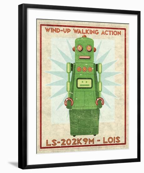 Lois Box Art Robot-John Golden-Framed Giclee Print