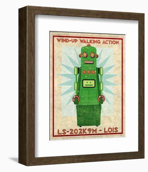 Lois Box Art Robot-John Golden-Framed Art Print