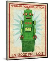 Lois Box Art Robot-John Golden-Mounted Art Print