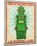 Lois Box Art Robot-John Golden-Mounted Art Print