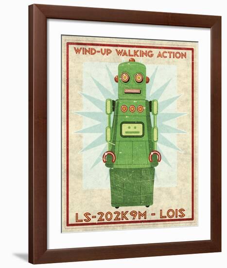 Lois Box Art Robot-John W^ Golden-Framed Art Print