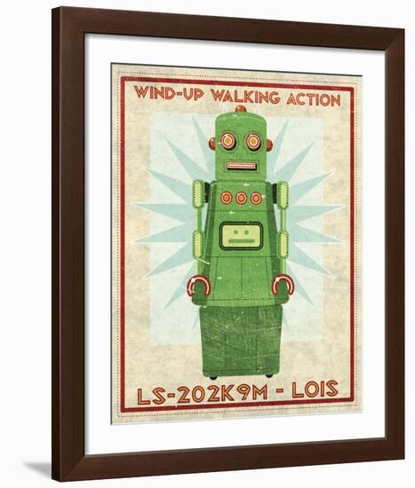 Lois Box Art Robot-John W^ Golden-Framed Art Print