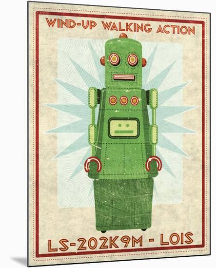 Lois Box Art Robot-John W^ Golden-Mounted Art Print