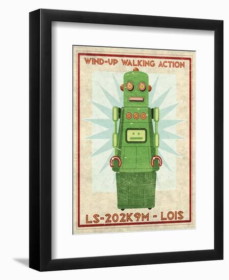 Lois Box Art Robot-John W Golden-Framed Giclee Print