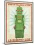 Lois Box Art Robot-John W Golden-Mounted Giclee Print