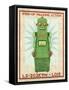 Lois Box Art Robot-John W Golden-Framed Stretched Canvas