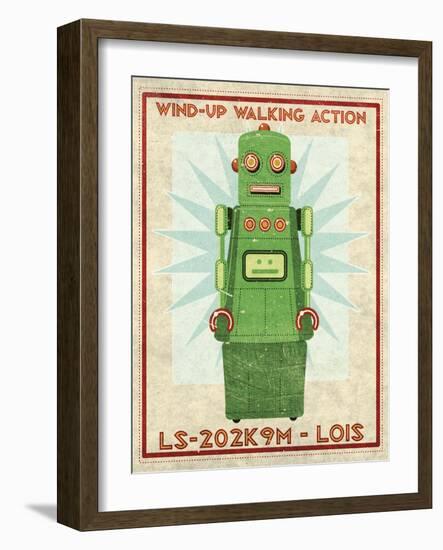 Lois Box Art Robot-John W Golden-Framed Giclee Print