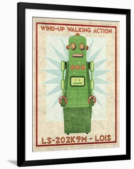 Lois Box Art Robot-John W Golden-Framed Giclee Print