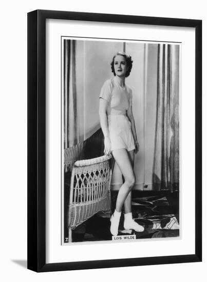 Lois Wilde, American Actress, C1938-null-Framed Giclee Print