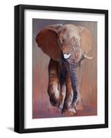 Loisaba Bull, 2018,-Mark Adlington-Framed Giclee Print