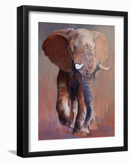 Loisaba Bull, 2018,-Mark Adlington-Framed Giclee Print