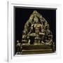 Lokesvara Bodhisattva Statue in Gilt Bronze from Province of Kashmir-null-Framed Giclee Print