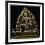 Lokesvara Bodhisattva Statue in Gilt Bronze from Province of Kashmir-null-Framed Giclee Print