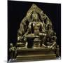 Lokesvara Bodhisattva Statue in Gilt Bronze from Province of Kashmir-null-Mounted Giclee Print