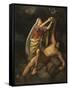 Loki Et Sigyn - Loki and Sigyn, by Winge, Marten Eskil (1825-1896). Oil on Canvas, 1863. Dimension-Marten Eskil Winge-Framed Stretched Canvas