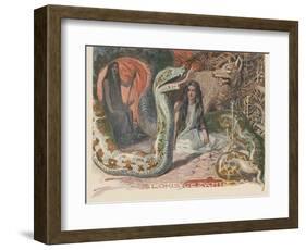 Loki's Brood. from Valhalla: Gods of the Teutons, 1905 (Chromolitho)-Emil Doepler-Framed Giclee Print