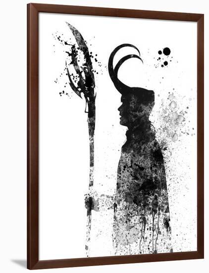 Loki Watercolor-Jack Hunter-Framed Art Print