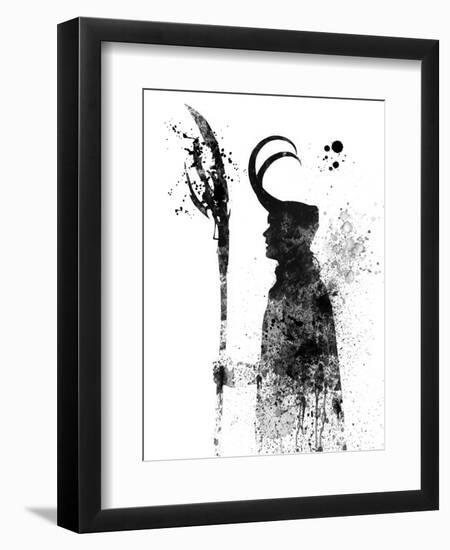 Loki Watercolor-Jack Hunter-Framed Art Print