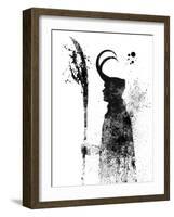 Loki Watercolor-Jack Hunter-Framed Art Print