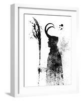 Loki Watercolor-Jack Hunter-Framed Art Print