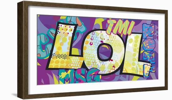 LOL (Laugh Out Loud)-Tom Frazier-Framed Art Print