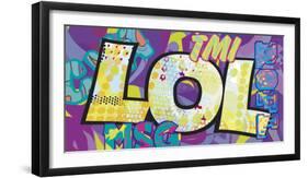 LOL (Laugh Out Loud)-Tom Frazier-Framed Art Print