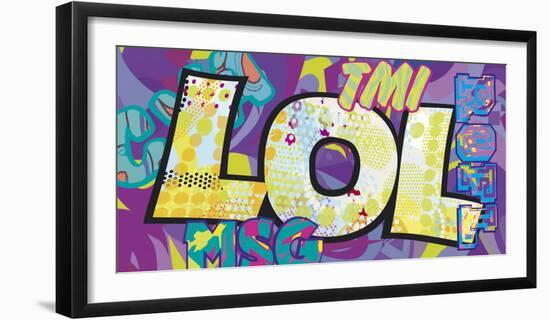 LOL (Laugh Out Loud)-Tom Frazier-Framed Art Print