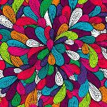 Abstract Flower Texture in Gentle Colors-Lola Tsvetaeva-Mounted Art Print