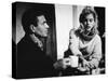 LOLITA, 1962 directed by STANLEY KUBRICK James Mason / Sue Lyon (b/w photo)-null-Stretched Canvas