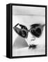 LOLITA, 1962 directed by STANLEY KUBRICK Sue lyon (b/w photo)-null-Framed Stretched Canvas