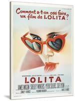 Lolita, French Movie Poster, 1962-null-Stretched Canvas