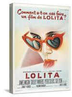 Lolita, French Movie Poster, 1962-null-Stretched Canvas