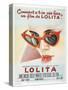 Lolita, French Movie Poster, 1962-null-Stretched Canvas