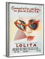 Lolita, French Movie Poster, 1962-null-Framed Art Print