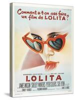 Lolita, French Movie Poster, 1962-null-Stretched Canvas