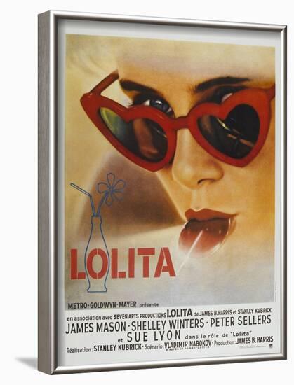 Lolita, French Movie Poster, 1962-null-Framed Art Print