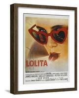 Lolita, French Movie Poster, 1962-null-Framed Art Print