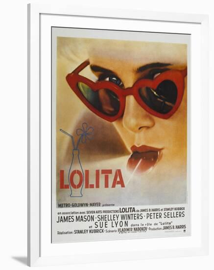 Lolita, French Movie Poster, 1962-null-Framed Art Print