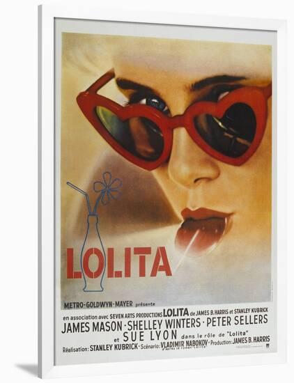 Lolita, French Movie Poster, 1962-null-Framed Art Print