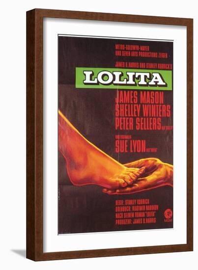 Lolita, German Movie Poster, 1962-null-Framed Art Print