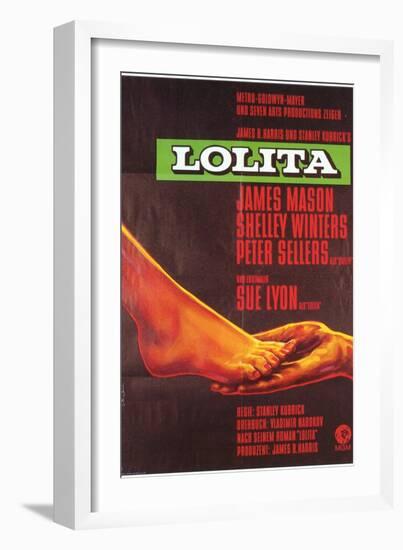 Lolita, German Movie Poster, 1962-null-Framed Art Print