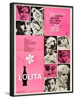 Lolita, Italian Movie Poster, 1962-null-Framed Art Print