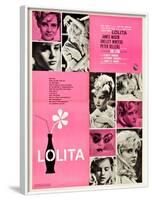 Lolita, Italian Movie Poster, 1962-null-Framed Art Print